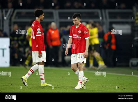 Dortmund L R Malik Tillman Of Psv Eindhoven Hirving Lozano Of Psv