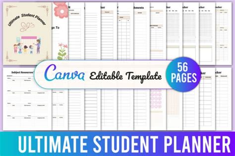 Ultimate Student Planner Canva Graphic By Kdpmart Creative Fabrica