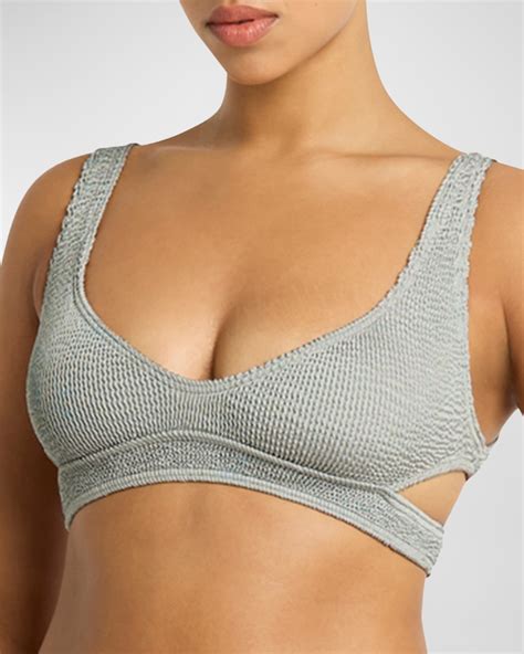 Bond Eye Swim Nino Crop Cutout Bikini Top Neiman Marcus