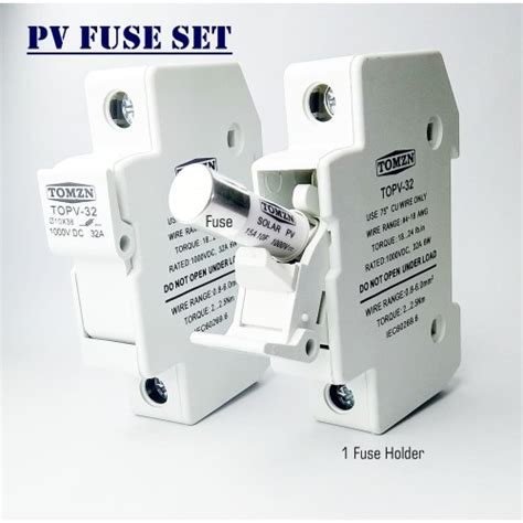 Jual Fuse Holder DC 1000V With Fuses Ampere Solar PV Panel Surya Satu