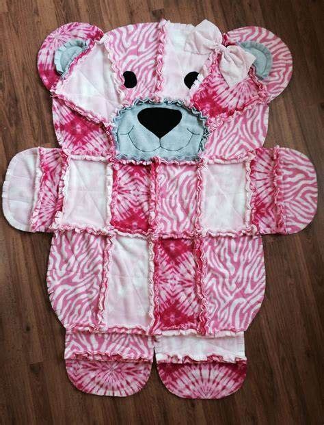 Free Printable Teddy Bear Rag Quilt Pattern