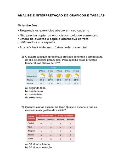Interpretação De Gráficos E Tabelas Exercicios Resolvidos Pdf - Análise de Gráficos e Tabelas: Exercícios | PDF | Plástico | Bebidas ...