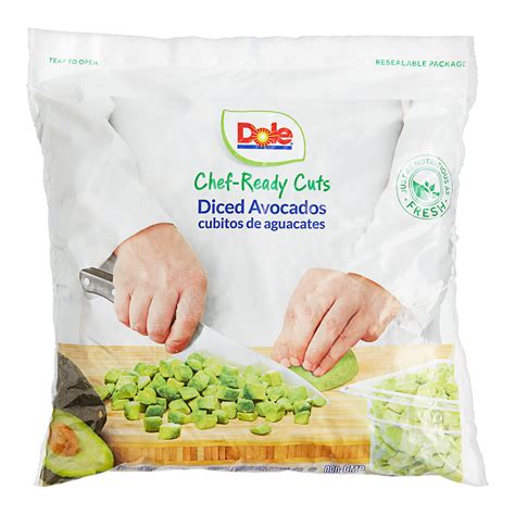 dole chef ready cuts iqf diced avocado  lb case