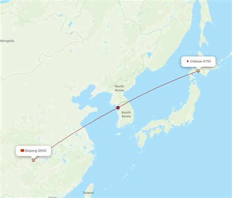 All Flight Routes From Dayong To Sapporo Dyg To Cts Flight Routes