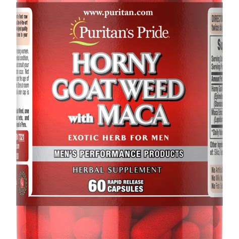 PURITANS PRIDE HORNY GOAT WEED WITH MACA X GoMed