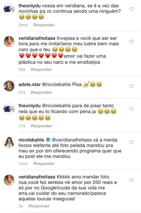 Ego Nicole Bahls E Veridiana Freitas Brigam E Trocam Farpas Na Web