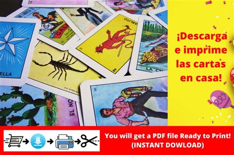 Loteria Mexicana Imprimible Tablas X Para Descargar En Etsy M Xico