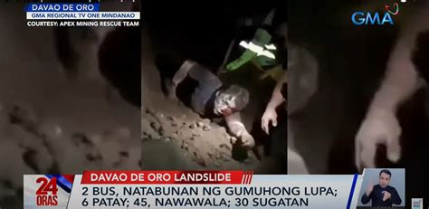 Rescuers Race To Save Bus Passengers Buried In Davao De Oro