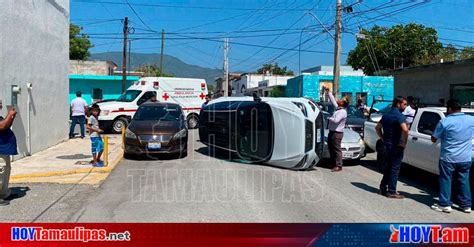 Hoy Tamaulipas Tamaulipas Tres Lesionados Dejo Choque Con Volcadura