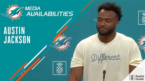 Austin Jackson Meets With The Media Miami Dolphins Youtube