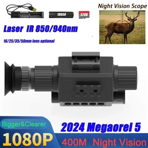 Megaorei M5 Infrared Night Vision Scope 1080p Digital Night Vision