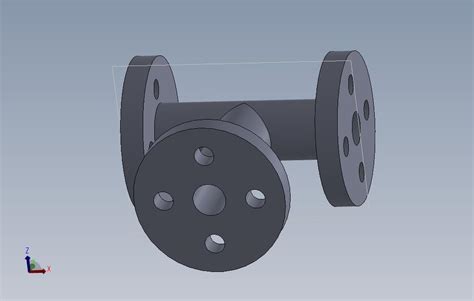 玻璃钢三通dn25solidworks 2016模型图纸免费下载 懒石网