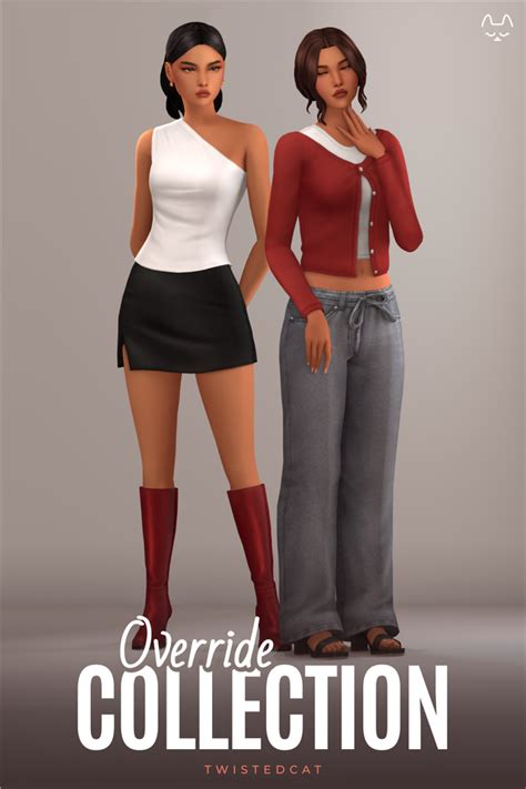 Override Collection TwistedCat In 2024 Sims 4 Sims 4 Mods Clothes