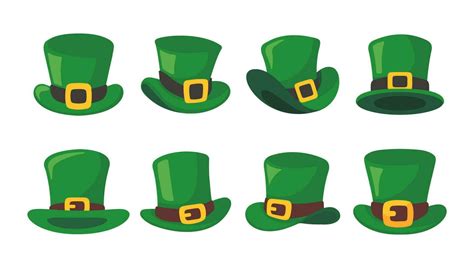 A Green Top Hat With A Gold Belt Elements For Stpatricks Day Festival 36025718 Vector Art At