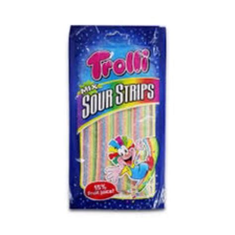 Trolli Sour Strips Strawberry Cola Mix Gummi 85 Grams Shopee