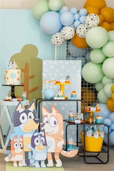 Bluey Pin The Tail On Party Favors Bluey Birthday Party Games