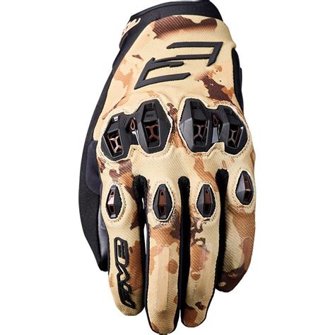 Gants Stunt Evo Five Sable Camouflage Moto Axxe Fr Gants Moto T