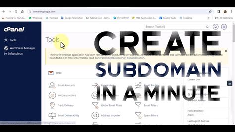 Belajar Membuat Landing Page Menit Cara Membuat Subdomain Melalui