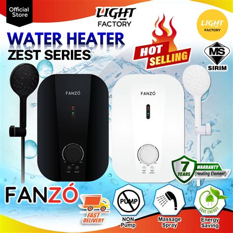 NEW FANZO ZEST SERIES ZS210N Instant Water Heater No Pump Water