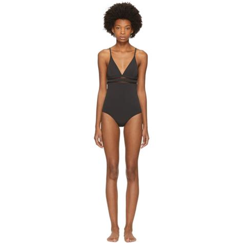 Stella Mccartney Timeless Basics Wrap Swim Top Black Modesens