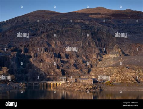 Dinorwic Dinorwig Power Station And Dinorwic Quarry Across Llyn Peris