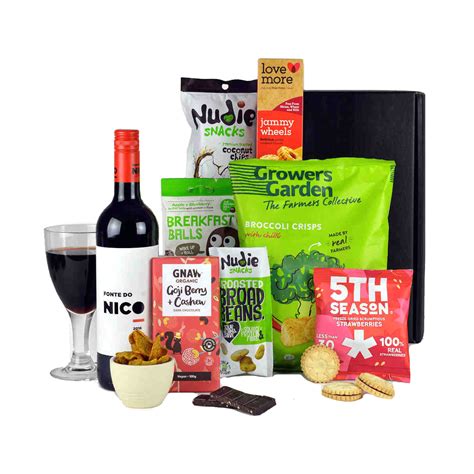 Vegan T Hamper Plus Wine Wow Hampers