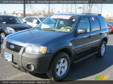 Norsea Blue Metallic 2005 Ford Escape Xlt V6 4wd Mediumdark Pebble