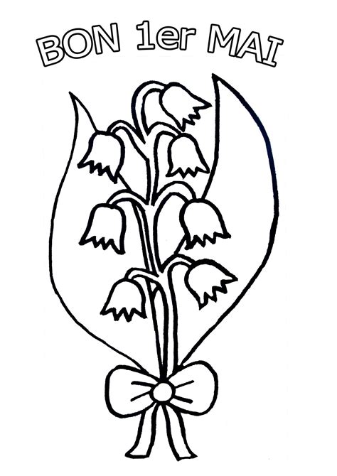 Coloriage Muguet Pour Le Er Mai