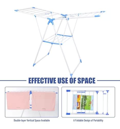 Tendedero De Ropa Retractil Reforzado Plegable Ala De Gaviot Meses