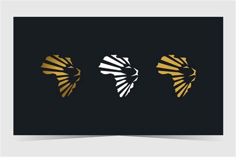 African Lion Logo Template | Logo templates, Lion logo, African lion