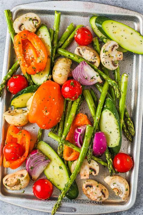 Grilled Vegetables Spend With Pennies