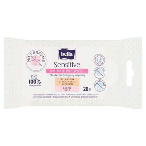 Bella Sensitive Intimate Wet Wipes Ks Tesco Potraviny