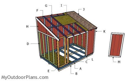 8x12 Lean To Shed Plans Myoutdoorplans Free Woodworking Plans And