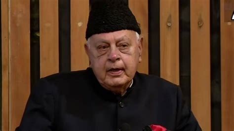 Bjp Slams Farooq Abdullah Over His Outsider Remark Says It Is An Insult To J K Voters