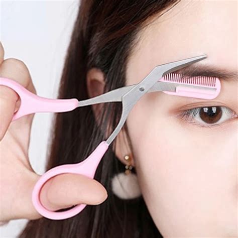 Beauty Scissors Eyebrow Trimmer Scissors With Comb Eyelash Hair