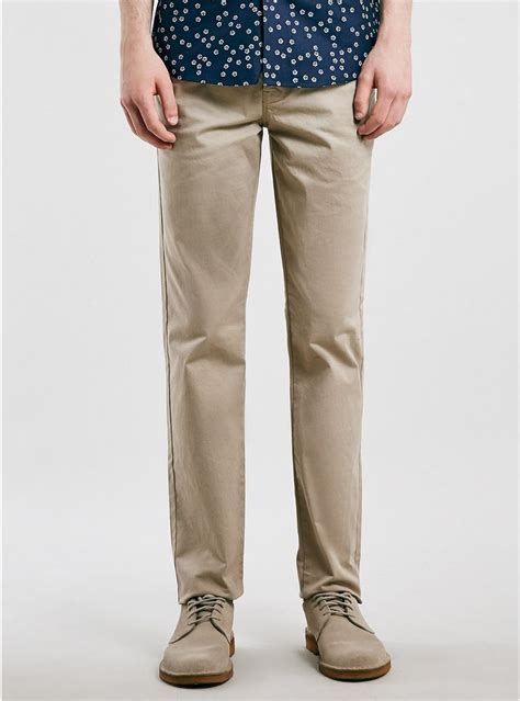 Stone Stretch Slim Chinos Topman