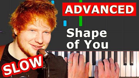 Ed Sheeran Shape Of You Piano Tutorial Easy Slow How To Play Youtube