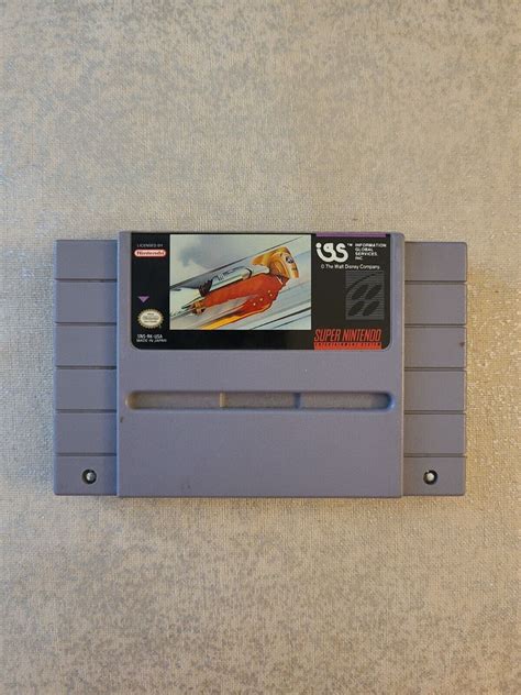 The Rocketeer Super Nintendo Entertainment System 1992 Snes Cart