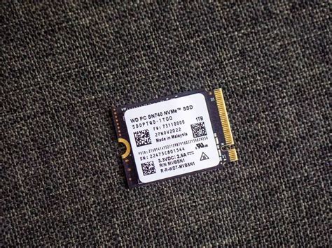 SN740 2230 1TB (OEM SN770) WD BLACK M.2 NVME SSD GEN4 (Compatible Steam ...