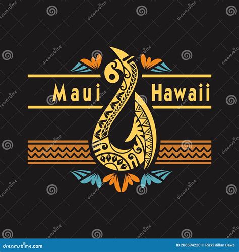 Maui Hawaii Tail Fish Logo Stock Illustration Illustration Of Tail