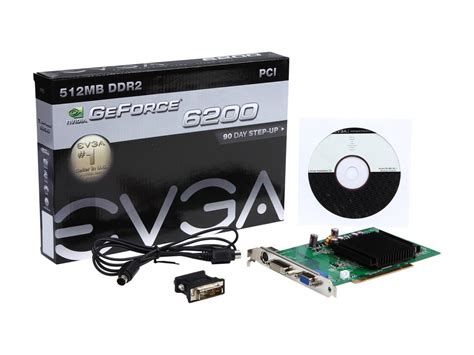 Evga 6 Geforce 6200 Video Card 512 P1 N402 Lr