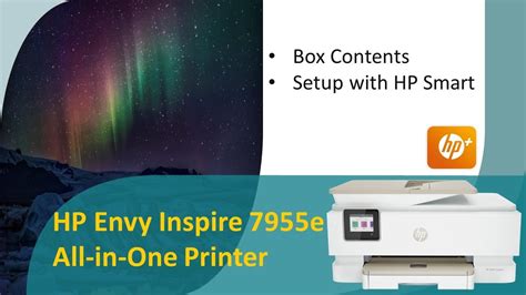 Hp Envy Inspire E All In One Printer Unbox Connect To Network