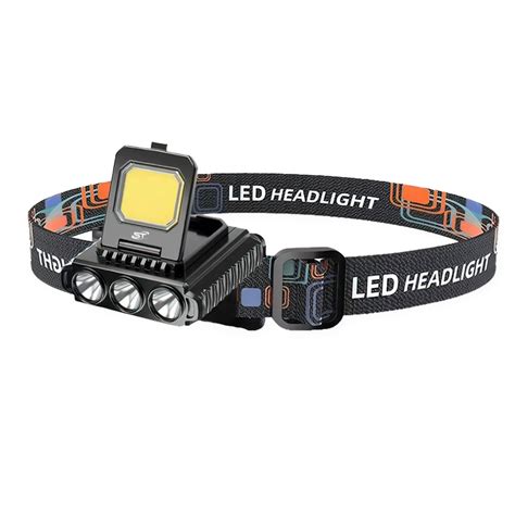 Jual Suksestech Headlamp Cob Led Senter Saku Cas Kepala Mode Sensor