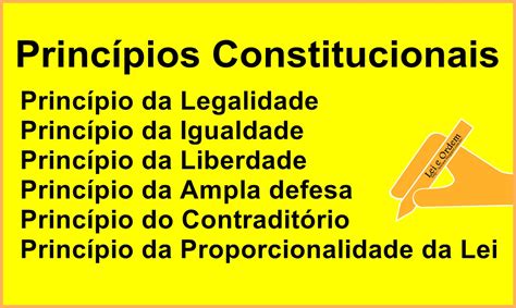 Lei E Ordem Princ Pios Constitucionais