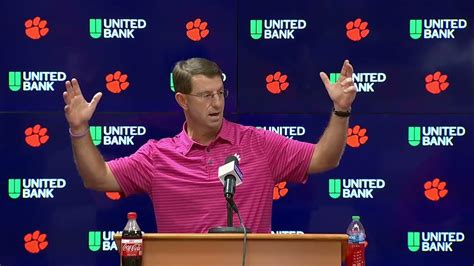 Dabo Swinney Syracuse Week 10 18 2022 Youtube