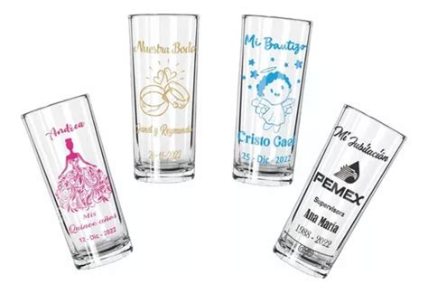 50 Vasos Cuberos Personalizados Boda Xv Años Bautizo Envío gratis