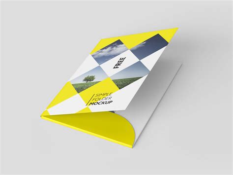 4 Free Folder Mockups (PSD)