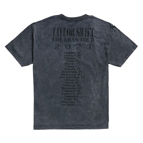 Taylor Swift The Eras Tour Mineral Wash Gray T Shirt Official Store