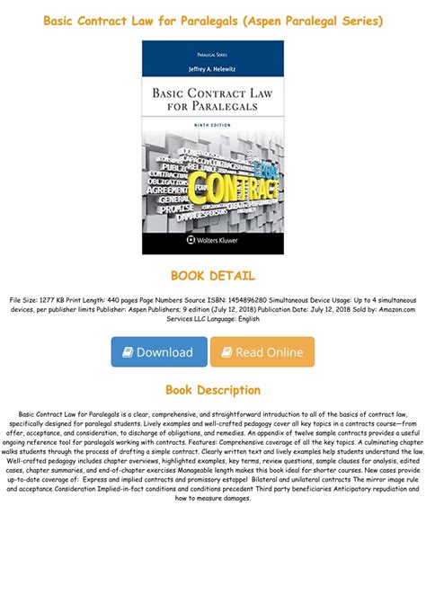 Basic Contract Law For Paralegals 5