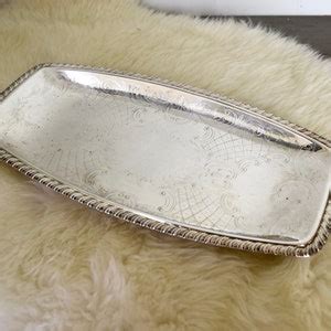 Vintage Cavalier Silver Plated Tray Made In England Etsy